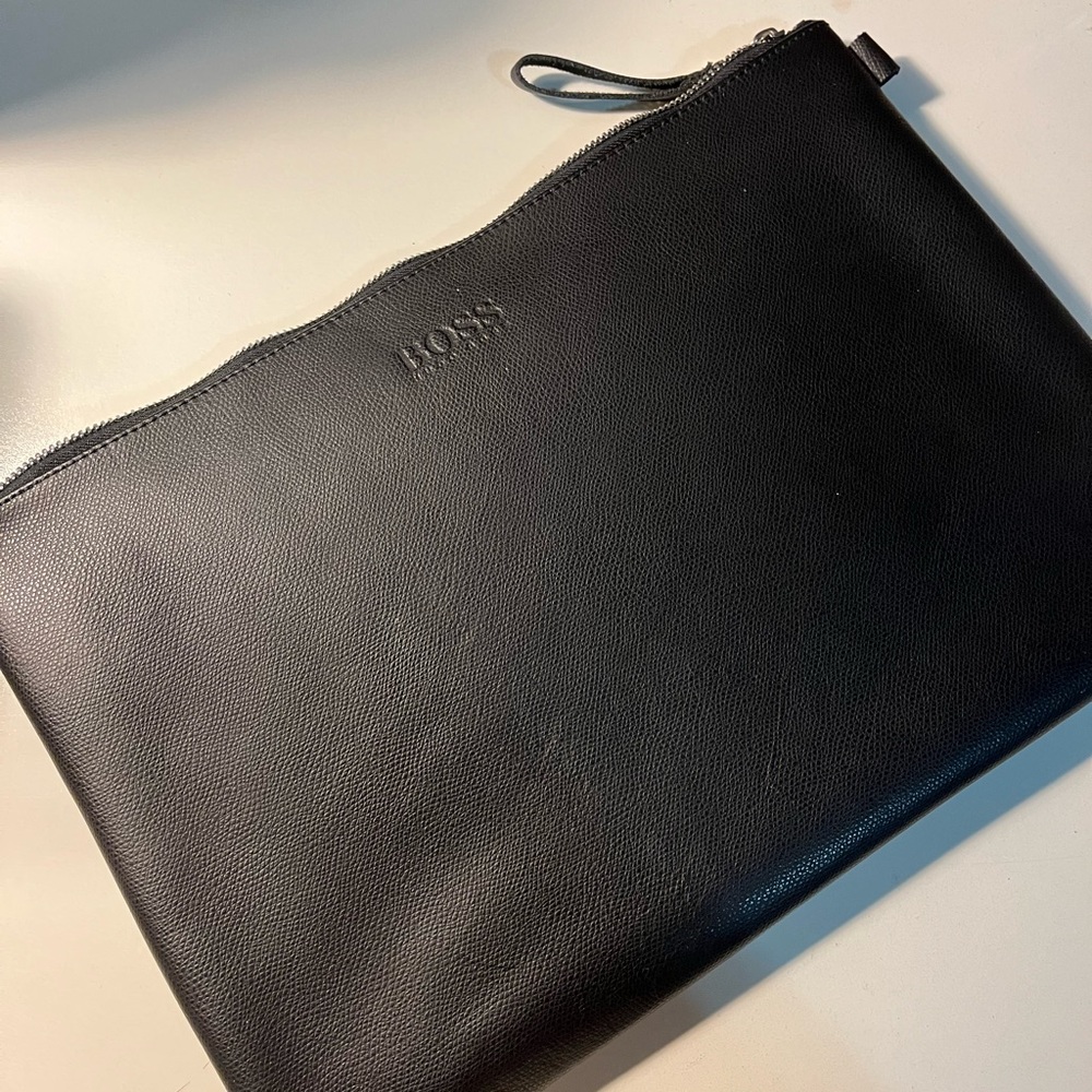 Hugo Boss Oversized Leather Clutch